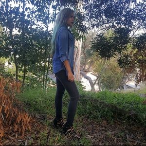 Denim long sleeve shirt